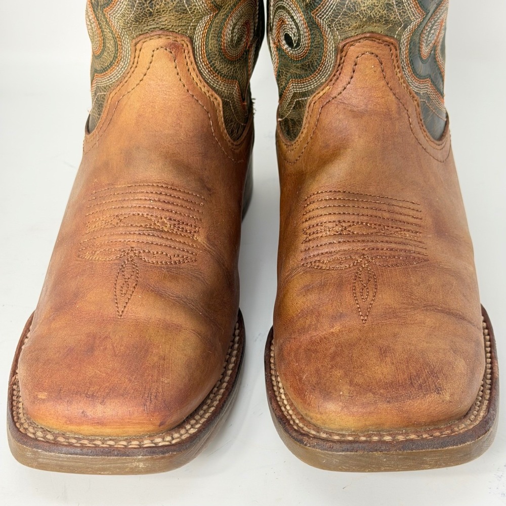 Durango Rebel Pro Womens 8.5M Western Boots Brown Olive Green Leather DRD0378 - Picture 14 of 16